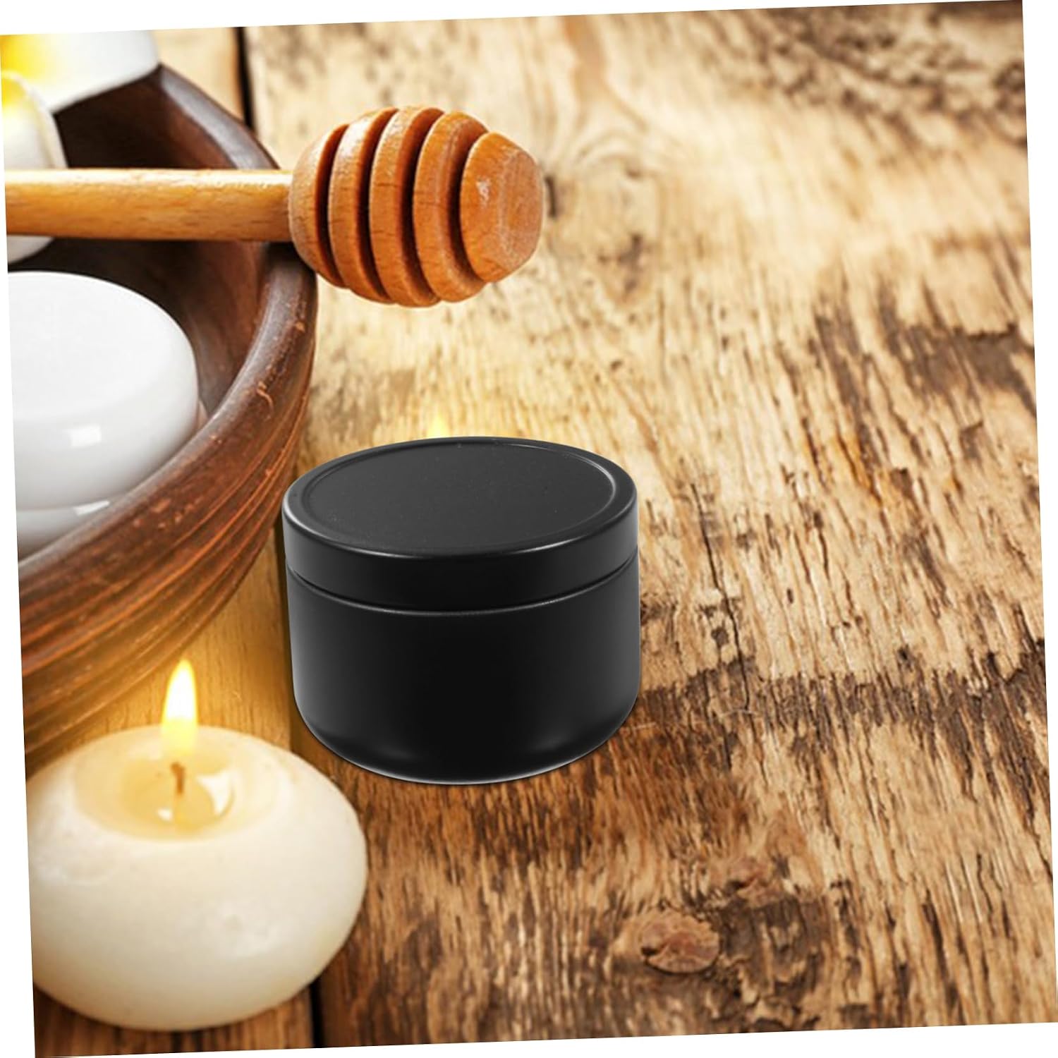 12pcs Empty Candle Jars Tinplate Cans Lids for DIY Aromatherapy Candle Jars for Tea Shop