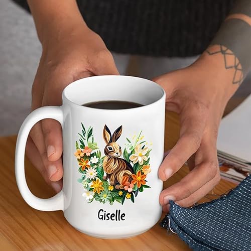 Miniatura 67 de Taza de café personalizada con diseño de mariposa de arte de origami, regalo para cumpleaños de amigo, compañero de trabajo, taza de cerámica blanca