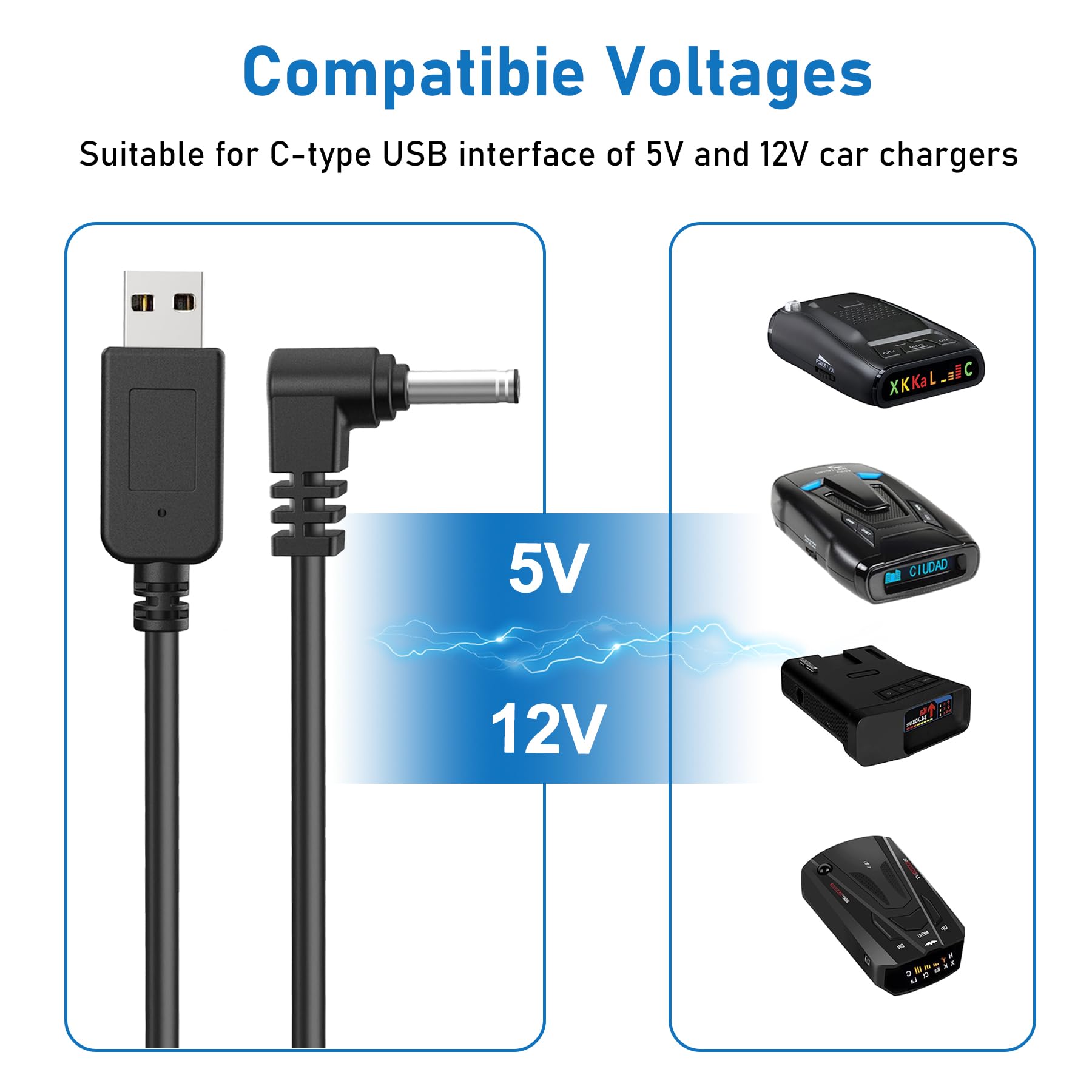 Cavo Rilevatore Radar, Cavo Rilevatore Radar USB, Cavo Adattatore - Foto 6