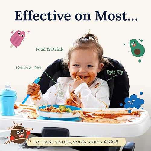Vista 71 de Miss Mouth's Messy Eater - Spray para tratar manchas, paquete de 2 quitamanchas de 4 onzas, esenciales para recién nacidos y bebés, sin alimentos