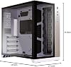 Lian Li PC-O11 Dynamic White PC-O11DW Tempered Glass USB 3.1 Type-C White E-ATX Mid-Tower Gaming (Player) Case