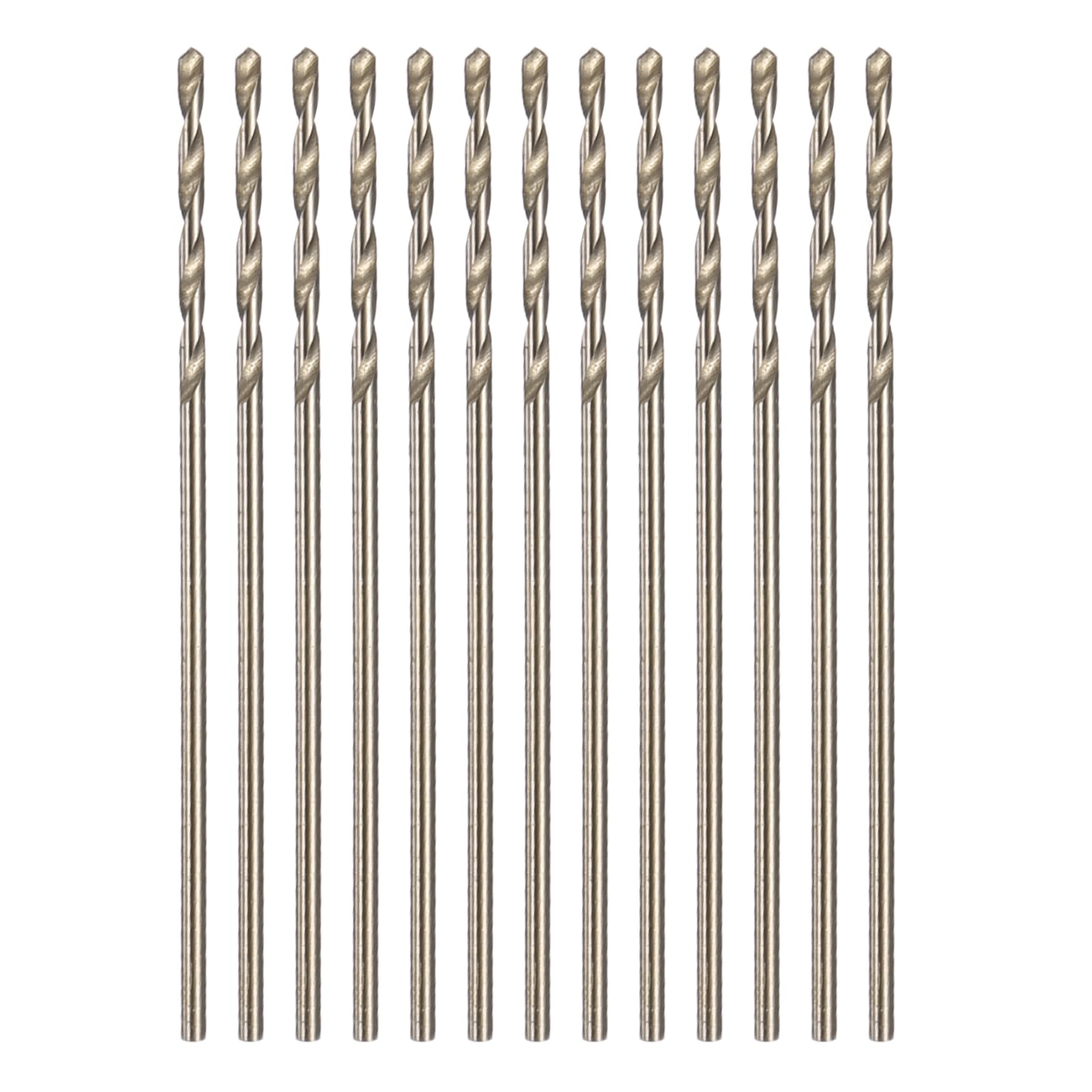 sourcing map 13pcs 1/32" M35 Cobalt Twist Drill Bits High-Speed Steel