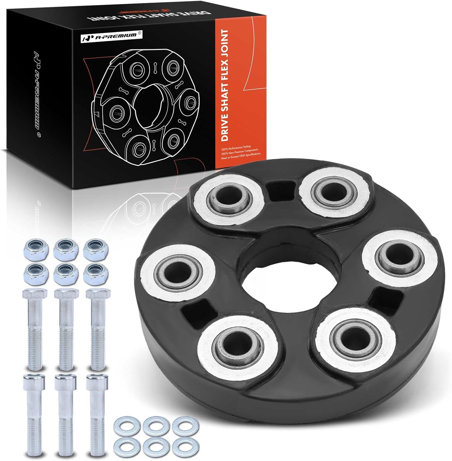 A-Premium Driveshaft Coupler Flex Joint Coupling with Accessory Compatible with Mercedes-Benz C230 1999-2000, C280 1994-1997, CLK320, E320, E330, S320, SL320, SLK230 & More, Replace# 1704100015