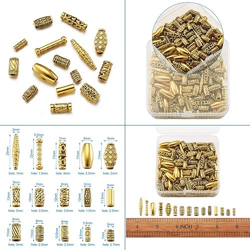 Vista 17 de Mega Pet 80 unids/caja estilo tibetano plata antigua plana redonda y ovalada cuentas 3.543x2.362x1.260 in cuentas sueltas cuentas espaciadoras