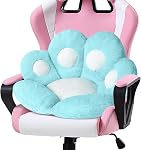 Ditucu Cat Paw Cushion Comfy Kawaii Chaise Cushon 27.5 x 23.6 ours Paw Lazy Canapé Bureau Oreiller Cute Plus Pad de siège pour chaise de jeu pour décoration de chambre blanc