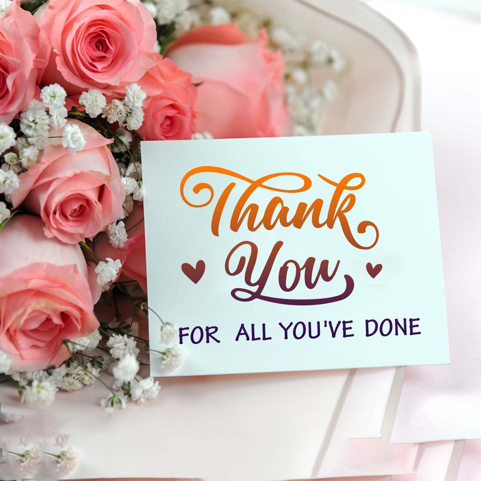 CRASPIRE Hello Thank You Silicone Clear Stamps for Card Making Friends Greeting Words DIY Scrapbooking Journaling Photo Album Sentiments Transparent Rubber Seals Holiday Decoration 6.3 x 4.3inch - Image 3