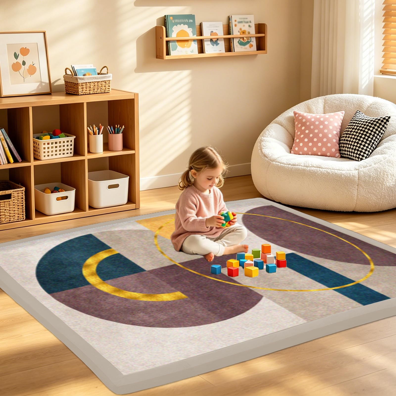 RZUMXOPY Baby Large Play Mat Non Slip Childrens Rug 50 x 180 cm Thick Kids Rugs for Crawling Soft Play Tummy Time