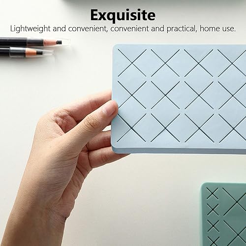 Miniatura 4 de Sunicon Organizador de lápiz labial, organizador de maquillaje acrílico de 24 ranuras para lápiz labial, pinceles, botellas y más (azul)