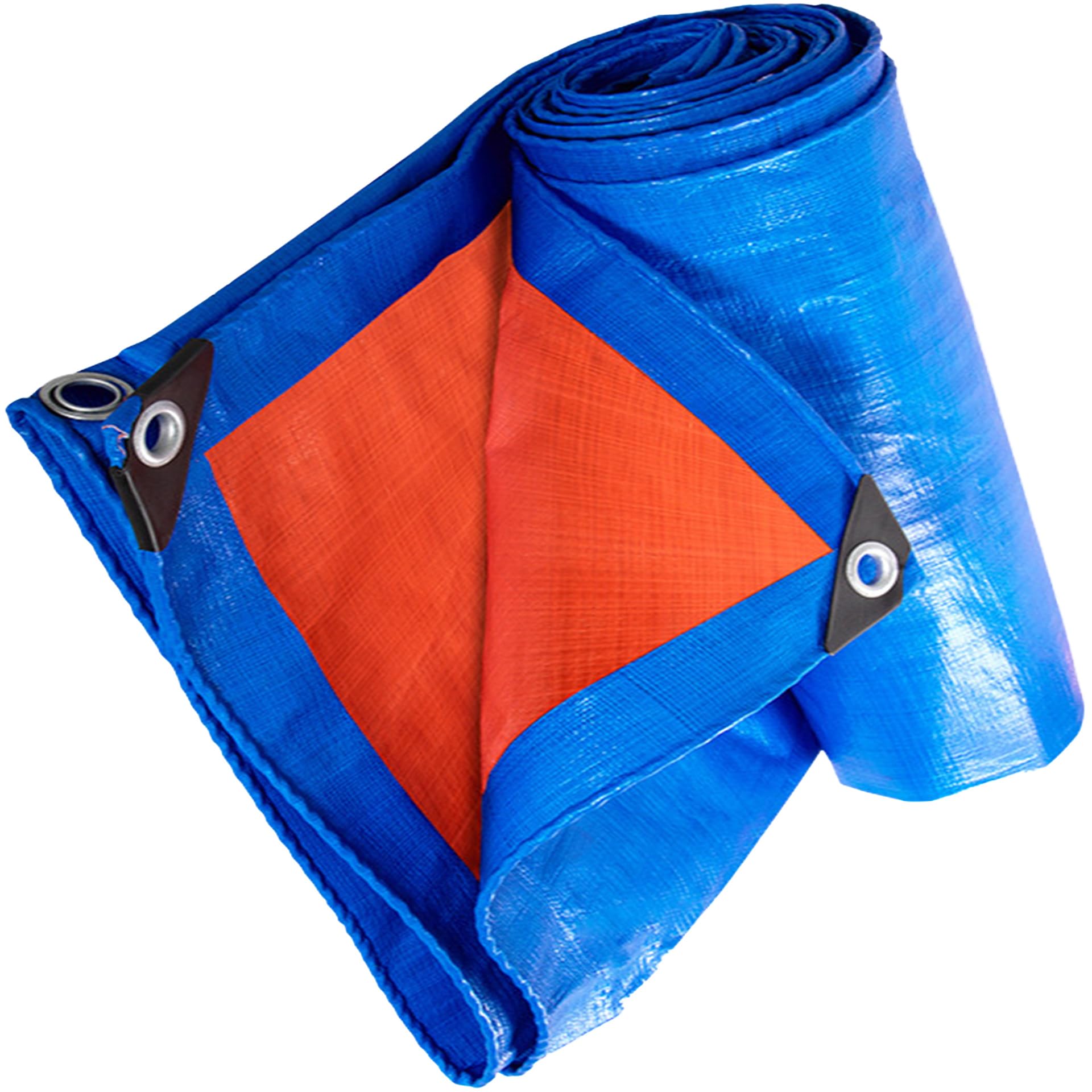Telone di Copertura con Occhielli 4.8 x 5.7 m Telo Copritutto Multiuso 160 G M², Antipolvere, Antipioggia Grandi Dimensioni Multiuso per Legno, Piscina, Auto, Blu