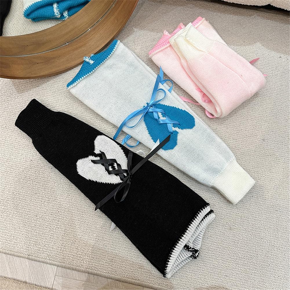 Guetre Jambiere Hustar Femmes Guêtres Jambières En Tricot Hiver Chaud Longue Chaussette Avec Talon Ouvert Pour Yoga Pilates Danse Blanc Guetre Femme