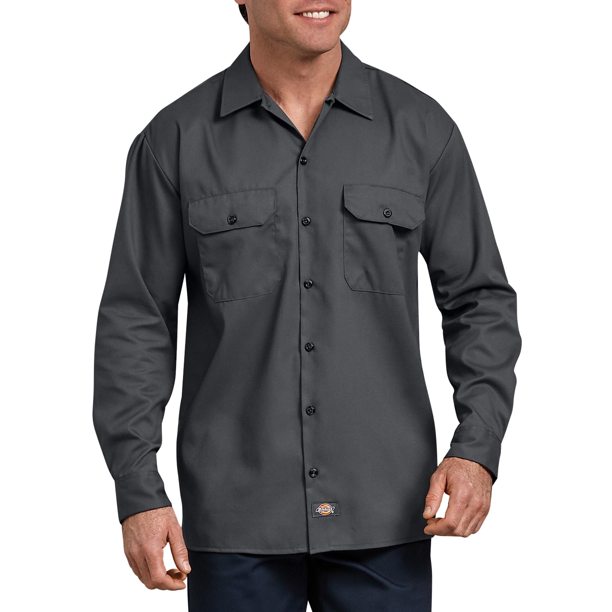 Dickies Men's Flex Relaxed Fit Long Sleeve Work Shirt