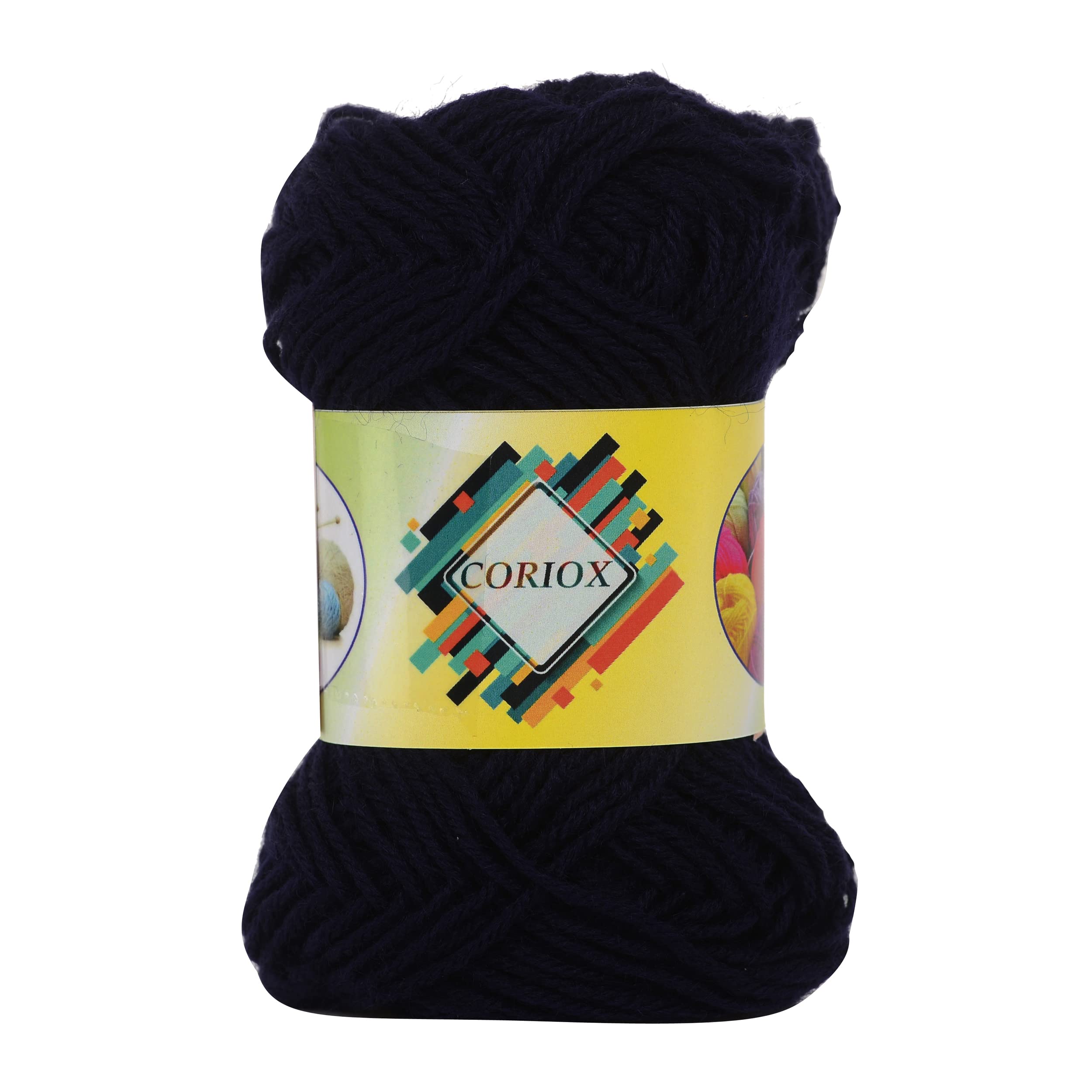 CORIOX Acrylic Wool 4 Ply Yarn for Crochet and Knitting Pack of 6 Ball - 100gms (Navy Blue) (B0BZ41X43Q) Amazon Price History, Amazon Price Tracker