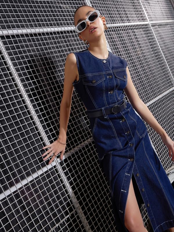 Image of Sassafras Women Waist Cut-Out Midi Dress