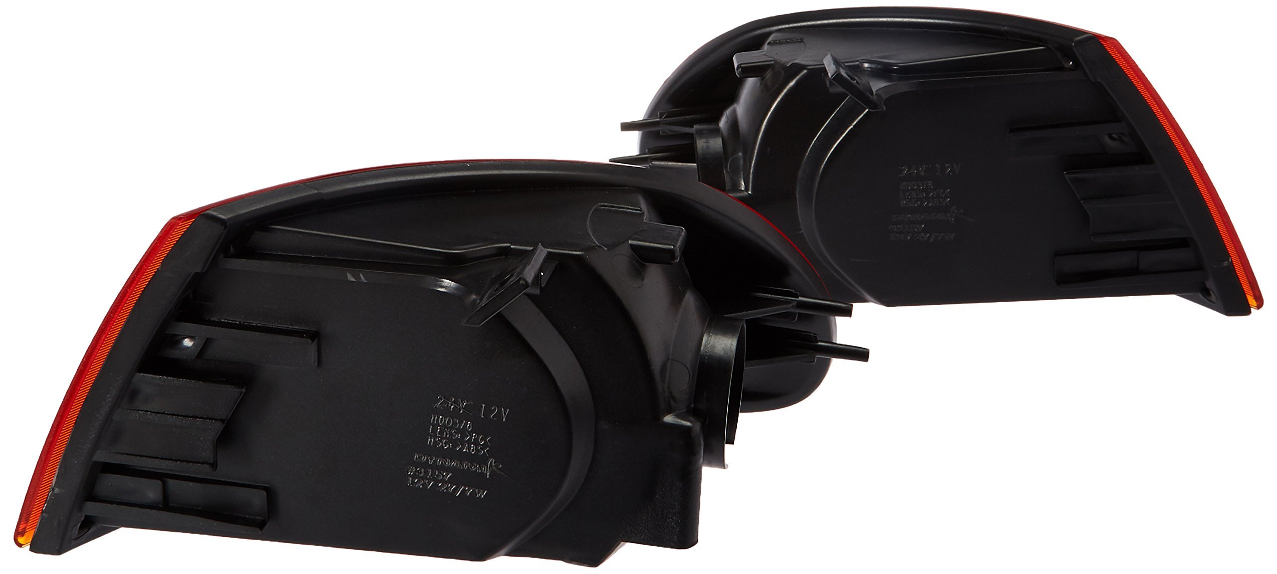 Spec-D Tuning Smoke Amber Lens Corner Lights Compatible with 1992-1995 Honda Civic 4Dr L+R Pair Assembly