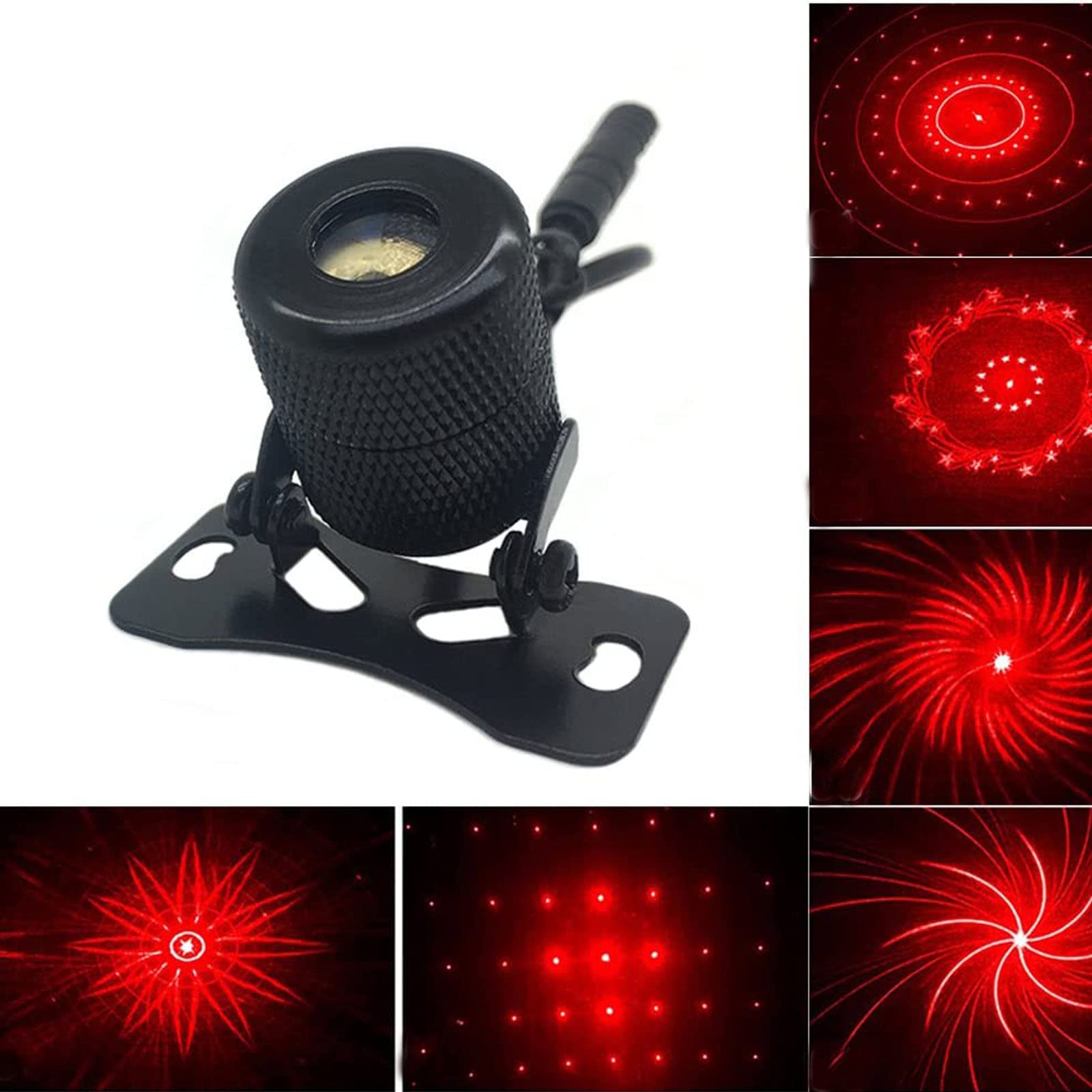 Universal Auto Rear-end Alarm Fog Lamp Light for Cars and Motorcycles Brake Parking Anti-Collision Safety Warning Lights(6 modes)