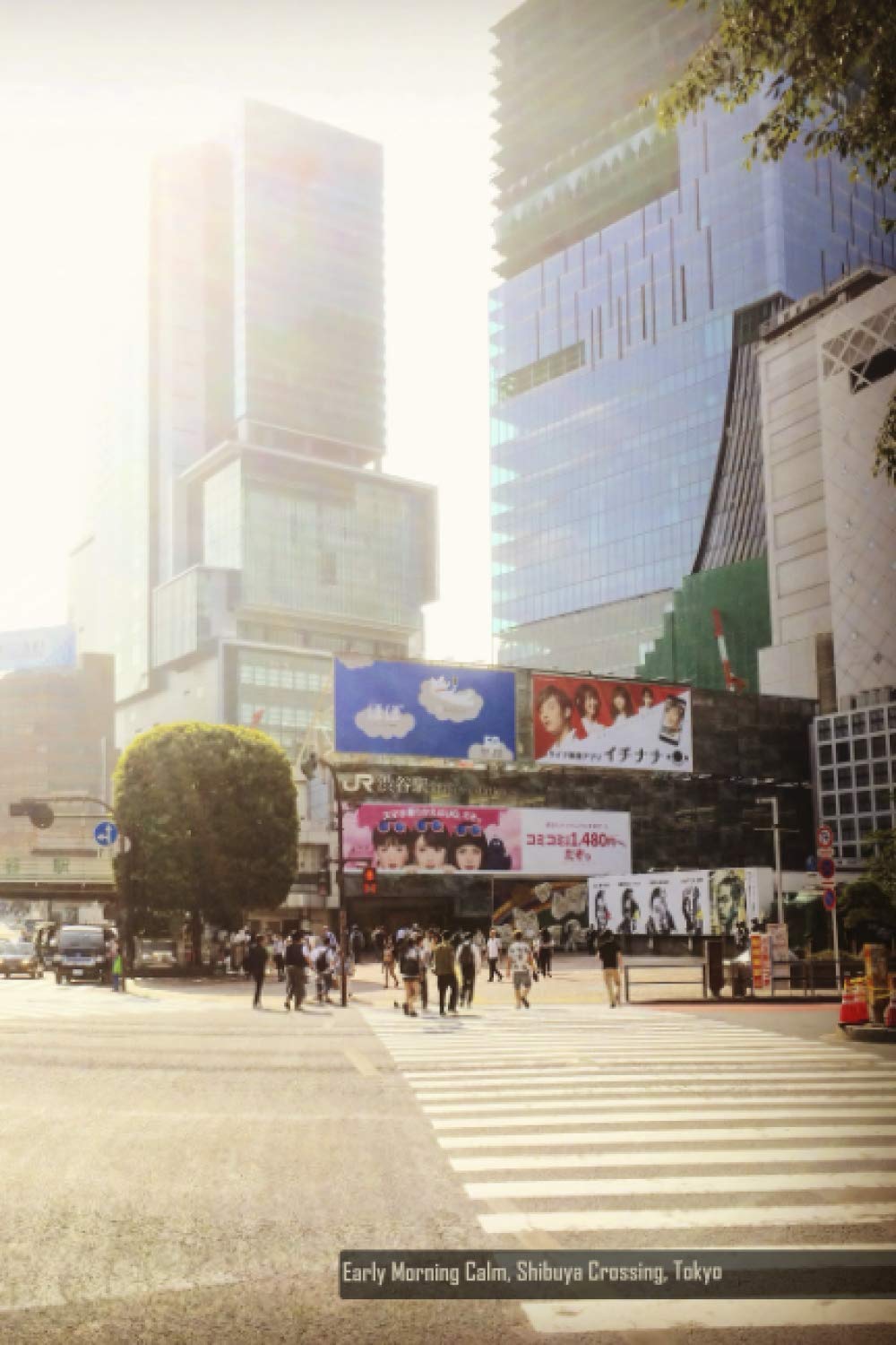 Early Morning Calm, Shibuya Crossing, Tokyo: Lined Journal Notebook: 100 pages, 6" x 9" – for Travel, Diary, Composition, Dream, Meditation Journaling