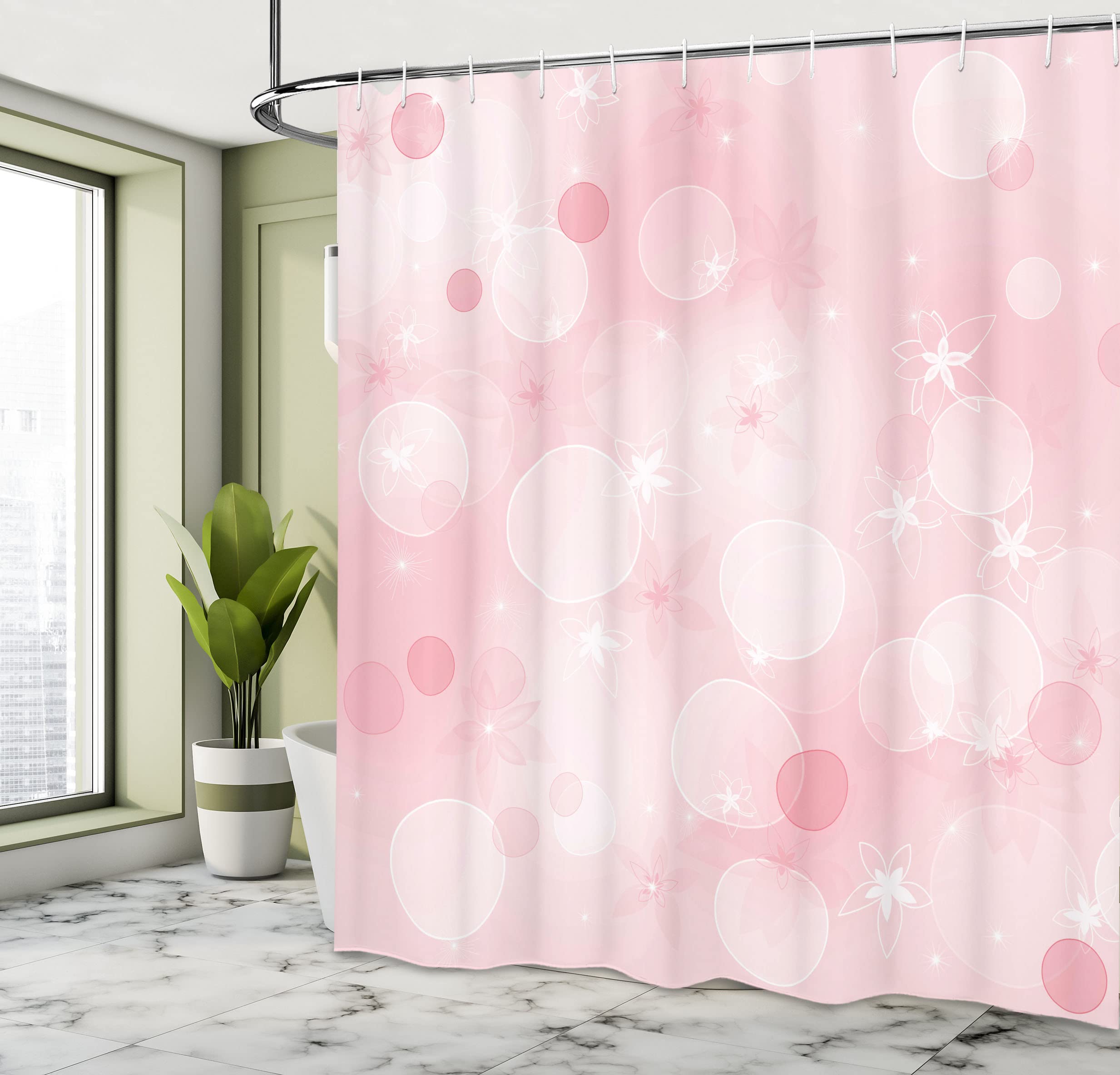 ABAKUHAUS Rosa Pallido Tenda da Doccia Stalla, Sakura Bloom Florets