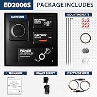 Vista 4 de iSpring ED2000S - Desincrustante para toda la casa, acondicionador de agua dura electrónico alternativo sin sal, diseño de luz LED de respiración