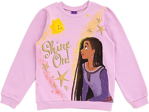 Miniatura 4 de Disney Wish Asha Star - Conjunto de sudadera y pantalones de forro polar para niñas pequeñas