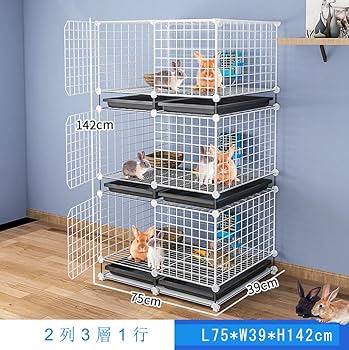 うさぎ用 ゲージ Amazon | 3層 特大兎 ケージヴィラスペシャルウサギケージ飼育