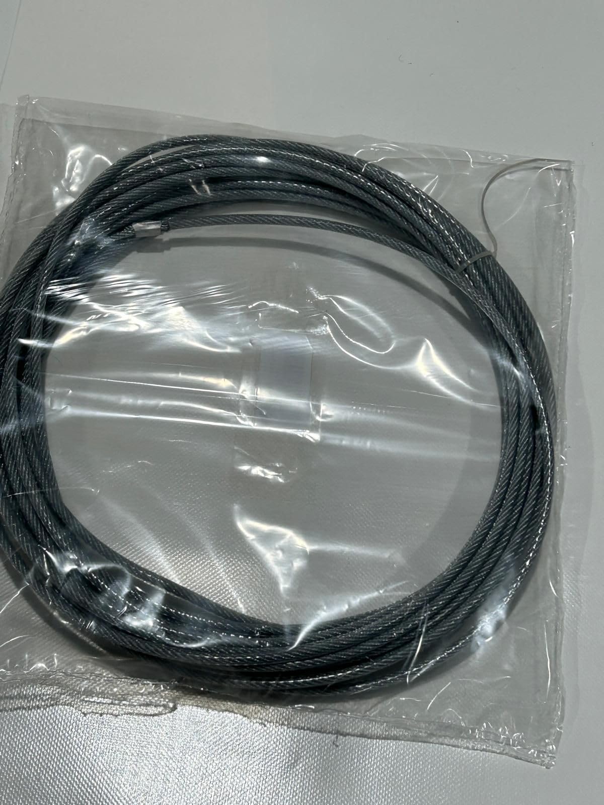 Cable de Acero Trenzado Galvanizado y Plastificado para Tensar la Red de Tenis y Vóleibol de 14 Metros. Cable de Repuesto para la Tensión de la Red