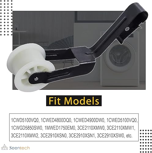 Miniatura 3 de Seentech 691366 Polea tensora – Ajuste exacto Whirlpool Kenmore Sears Dryer – Reemplazar W10612905 WP691366VP WP691366 AP6010582 239477 3394332