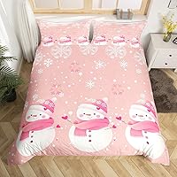 Vista 30 de Juego de funda de edredón con diseño de ciervo de cabaña, tamaño twin, juego de ropa de cama rústica de tablón de madera de árbol de Navidad