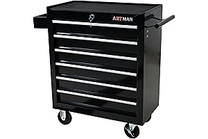 Multifunctional 6-Drawer Rolling Tool Chest - The Ultimate Storage Solution for Professionals