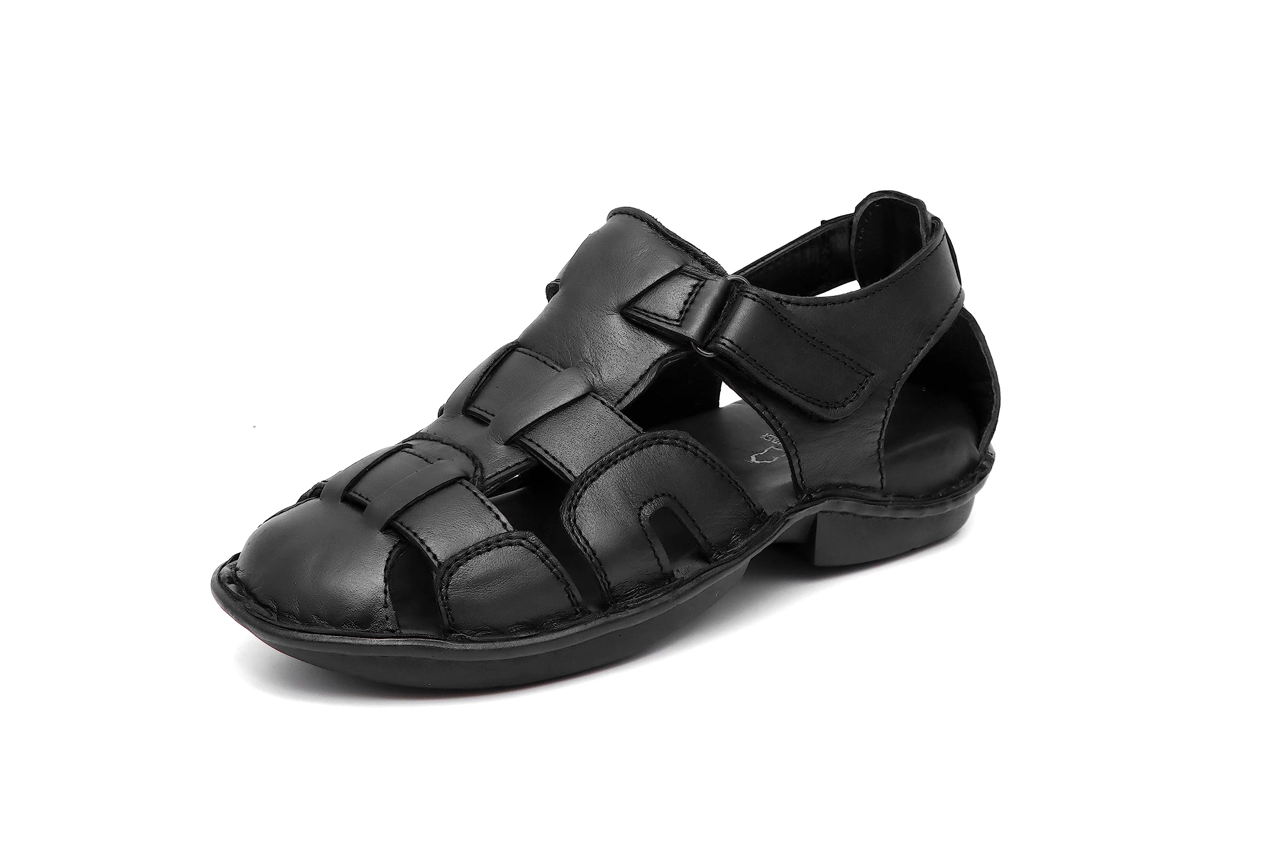SF SanFerrara Black Fishermen Original Leather Sandals for Men - 11 UK (B0CC2PV6GP) Amazon Price History, Amazon Price Tracker