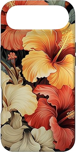 Miniatura 27 de Hawaiian Tropical Design Yellow Red Hibiscus Plumeria Case for iPhone 16
