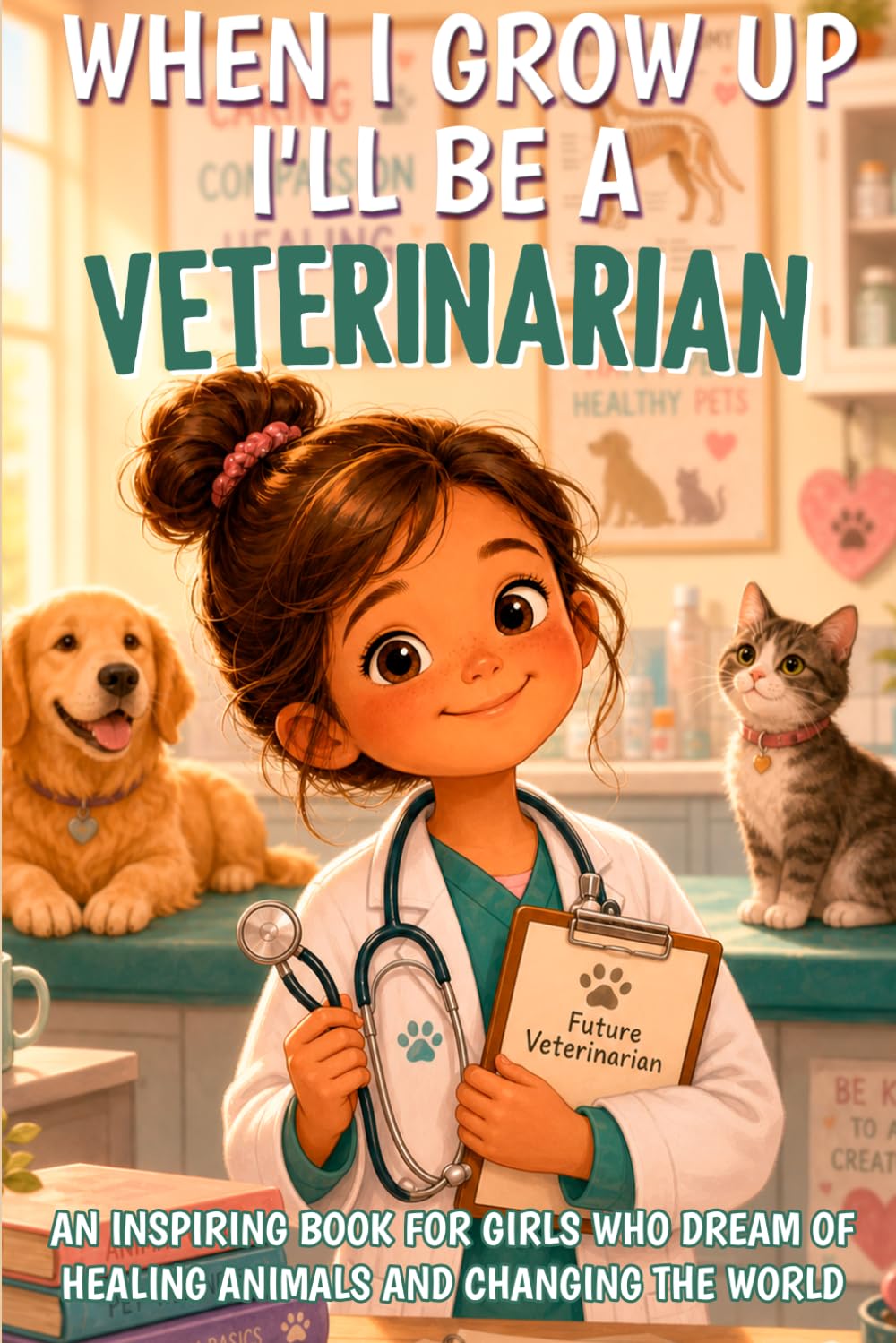 When I Grow Up I'll Be a Veterinarian: An inspiring book for girls who dream of healing animals and changing the world