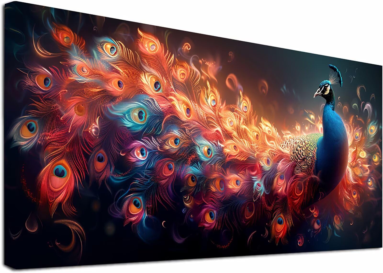 Diamentowe malowanie dla dorosłych duży rozmiar 100 x 200 cm, 5D diamentowe malowanie pawi, majsterkowanie ręczna aktywność dorosły zwierzę, haft diamentowy ścieg krzyżykowy, zestaw rzemieślniczy