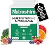 Vegan Multivitamins and Minerals – 60 Multivitamin Tablets for Men & Women with 24 Essential Nutrients Including B12, Iron, Calcium and Zinc – Made in UK