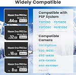 Original 64GB Memory Stick Pro Duo MARK2,High-Speed Memory Stick Duo Compatible with PSP1000 2000 3000 Accessories and Digital Camera Memory Cards (64GB-Black)