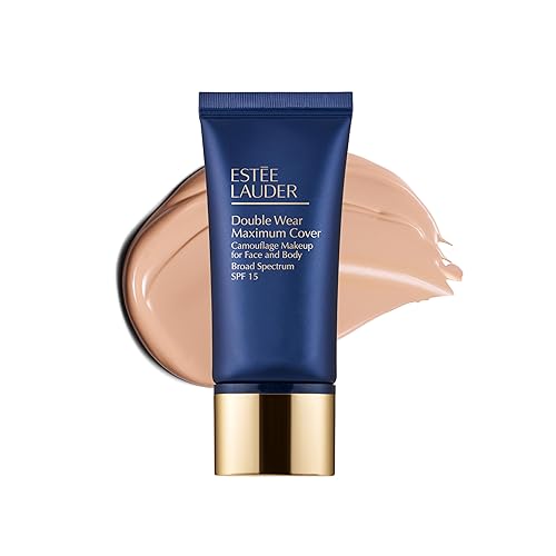 Estée Lauder Double Wear 24-Hour Maximum Cover Camouflage Foundation for Face and Body SPF 15 | Full Coverage | Tattoo Cover Up Makeup Waterproof,