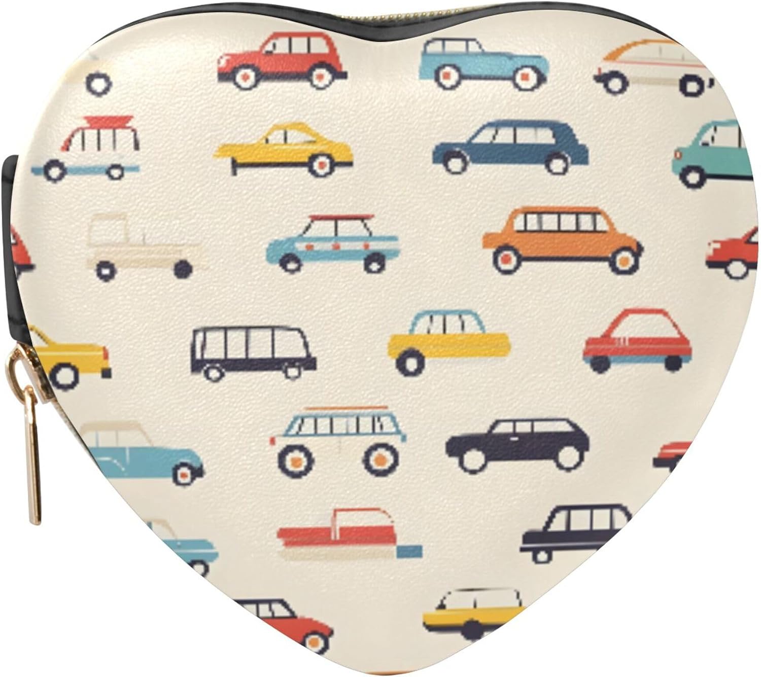 Kigai Cartoon Car Small Jewelry Box Heart-Shaped Jewelry Case, Portable Travel Organizer Bridesmaid Proposal Gift for Women Girls