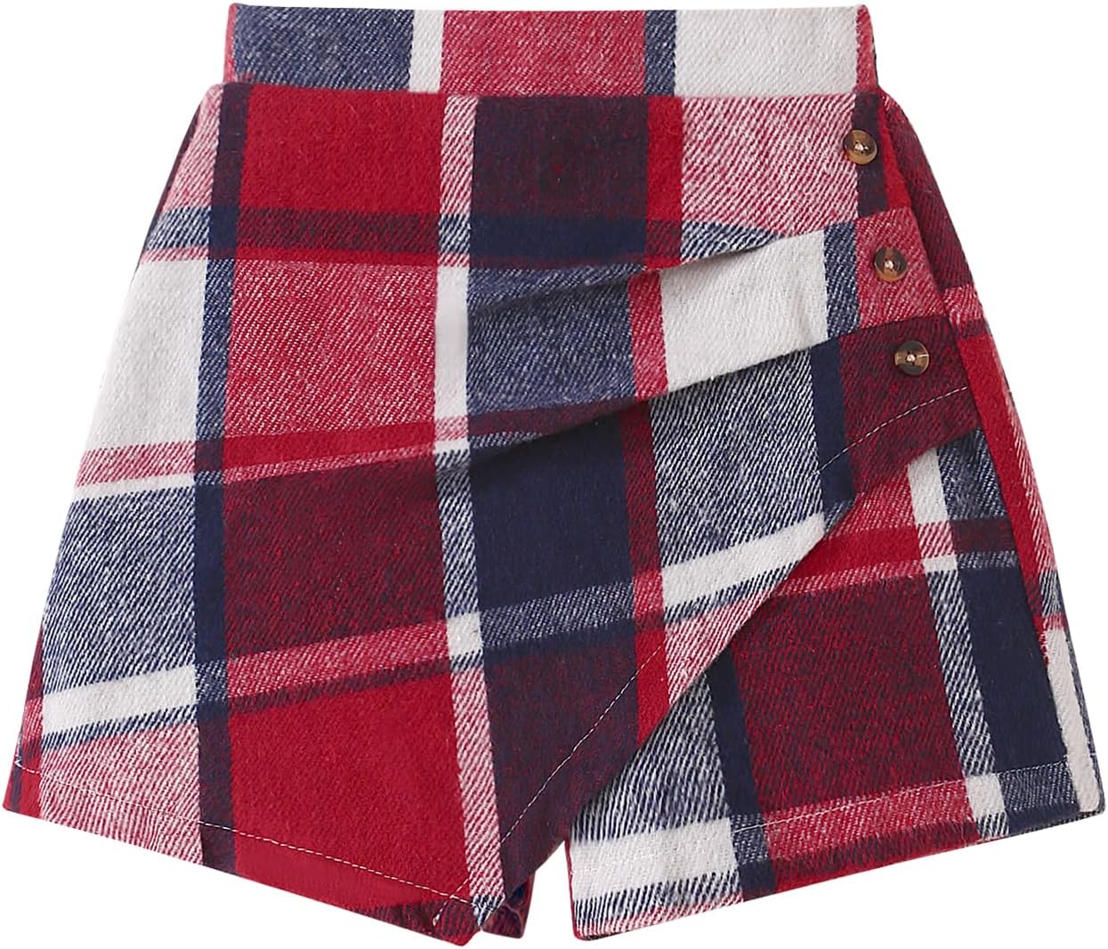 Girls Clothes Ruffled Long Sleeve Top and Plaid Skort 2PCS Set Fall Winter Girls Outfits Size 5-14 - Image 8