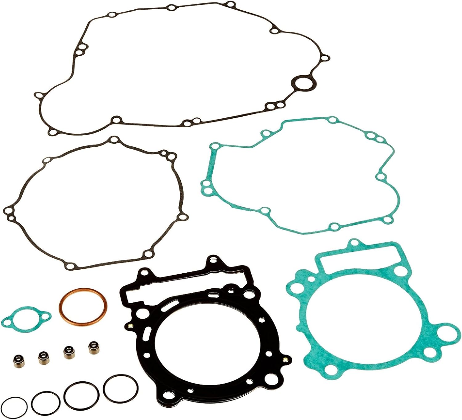 Vertex Complete Gasket Set W/O Seals Compatible with/Replacement for Kawasaki KLX 450 R (08-12) 860VG808480