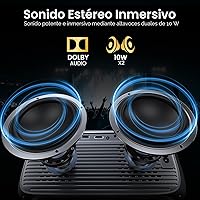 Vista 7 de Proyector para exteriores de Google TV con licencia oficial ANSI 2000 4K Full HD, proyector inteligente con WiFi y Bluetooth