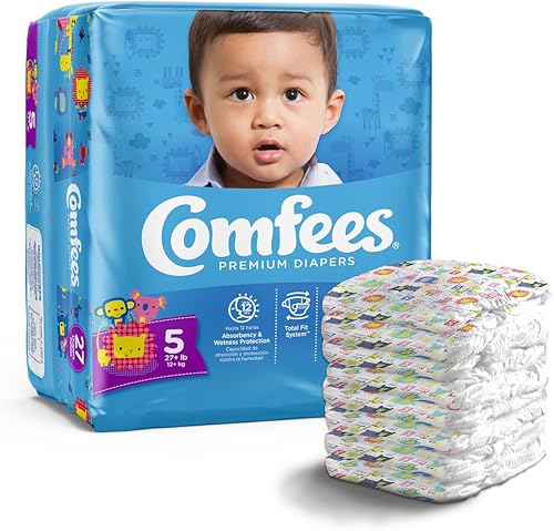 Miniatura 2 de Pañales de bebé prémium con sistema de ajuste total para niños y niñas, talla 5, 27 unidades, CMF-5