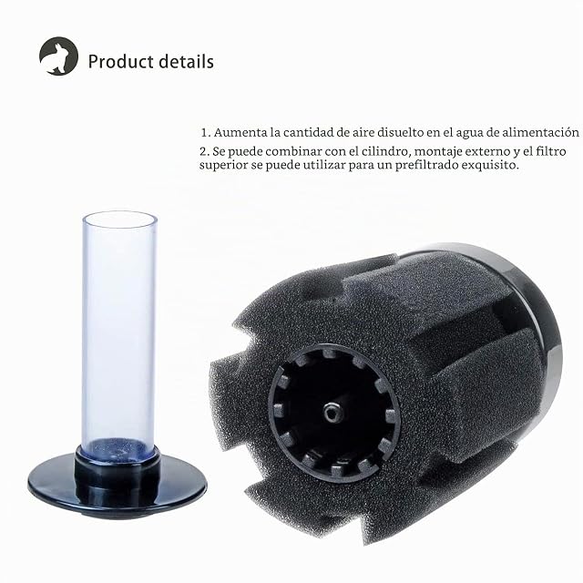 Foto 3 de 8 de NO 2 Piezas Esponja Filtro Acuario,Filtro de Esponja Bioquímica para Acuario,Filtro De Esponja,Filtro…