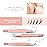 SIVOTE Lash Tweezers for Eyelash Extensions, Pack of 5 Peach - Lash Extension Tweezers Set with Diamond Grip, Precision Fiber Tip for Volume Eyelash Extensions