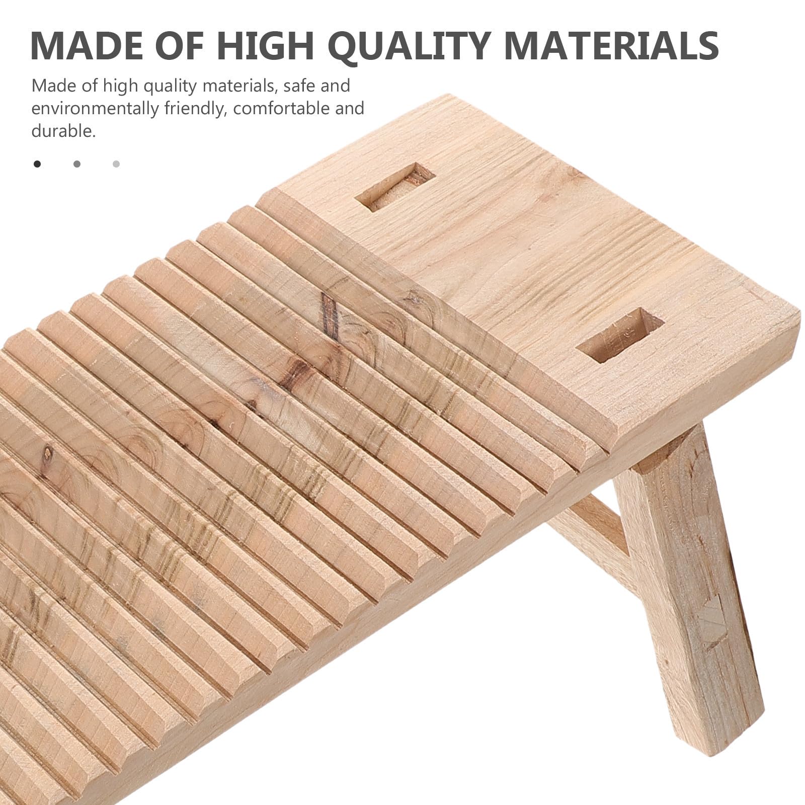 ORFOFE Asse Legno per Lavatoio in Legno Massello, Tavola Lavapanni Pratica e Levigata, per Rimuovere Macchie su Vestiti e Pannolini, Design Creativo e Funzionale