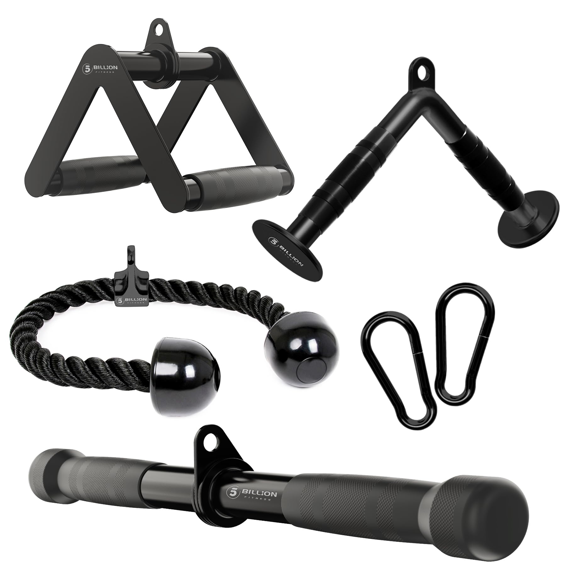 Premere Il Cavo per Tricipiti, Accessori per Il Peso, Impugnatura a con Rotazione, Tricipiti, Set Fitness, in Acciaio Massiccio