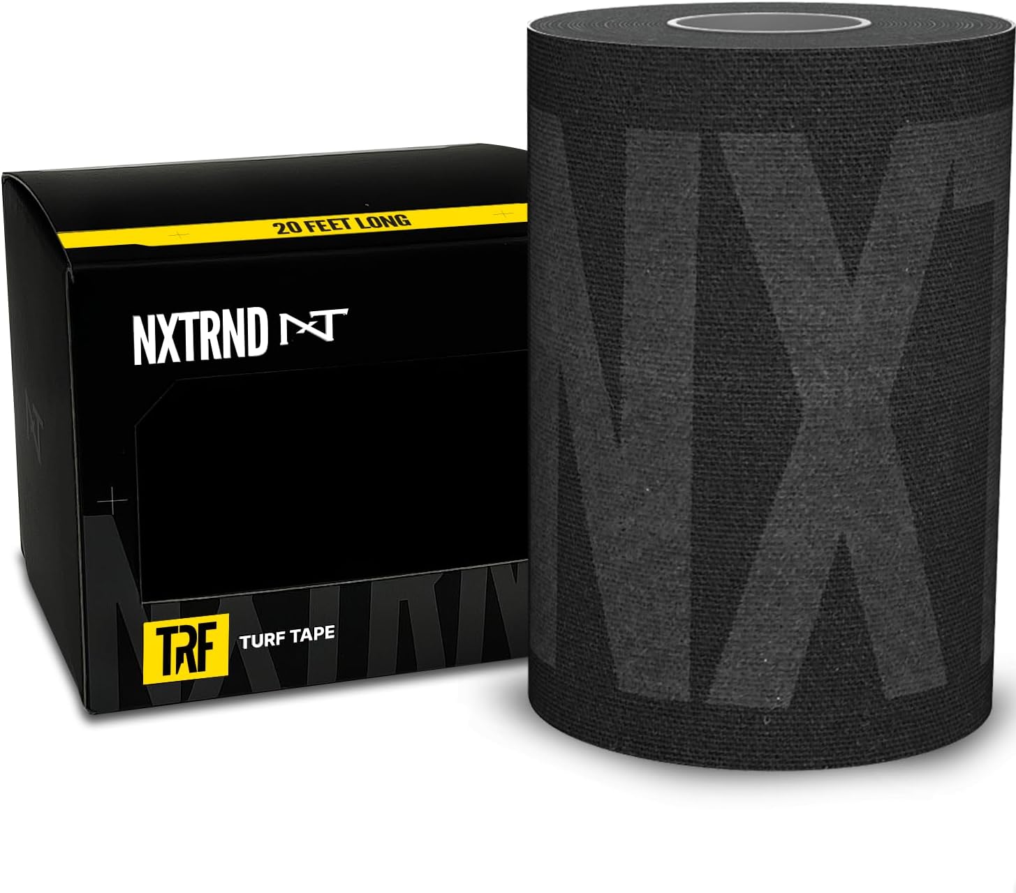 Nxtrnd TRF Turf Tape Football, Extra Wide Kinesiology Tape, Protects from Turf Burn (Black)