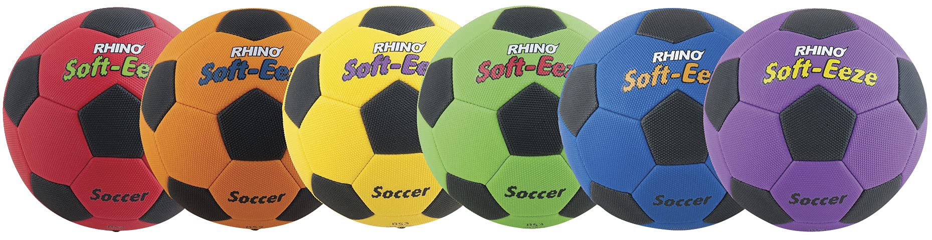 Champion Sports RS3SET Softeeze Soccerball Set,Assorted,PK6