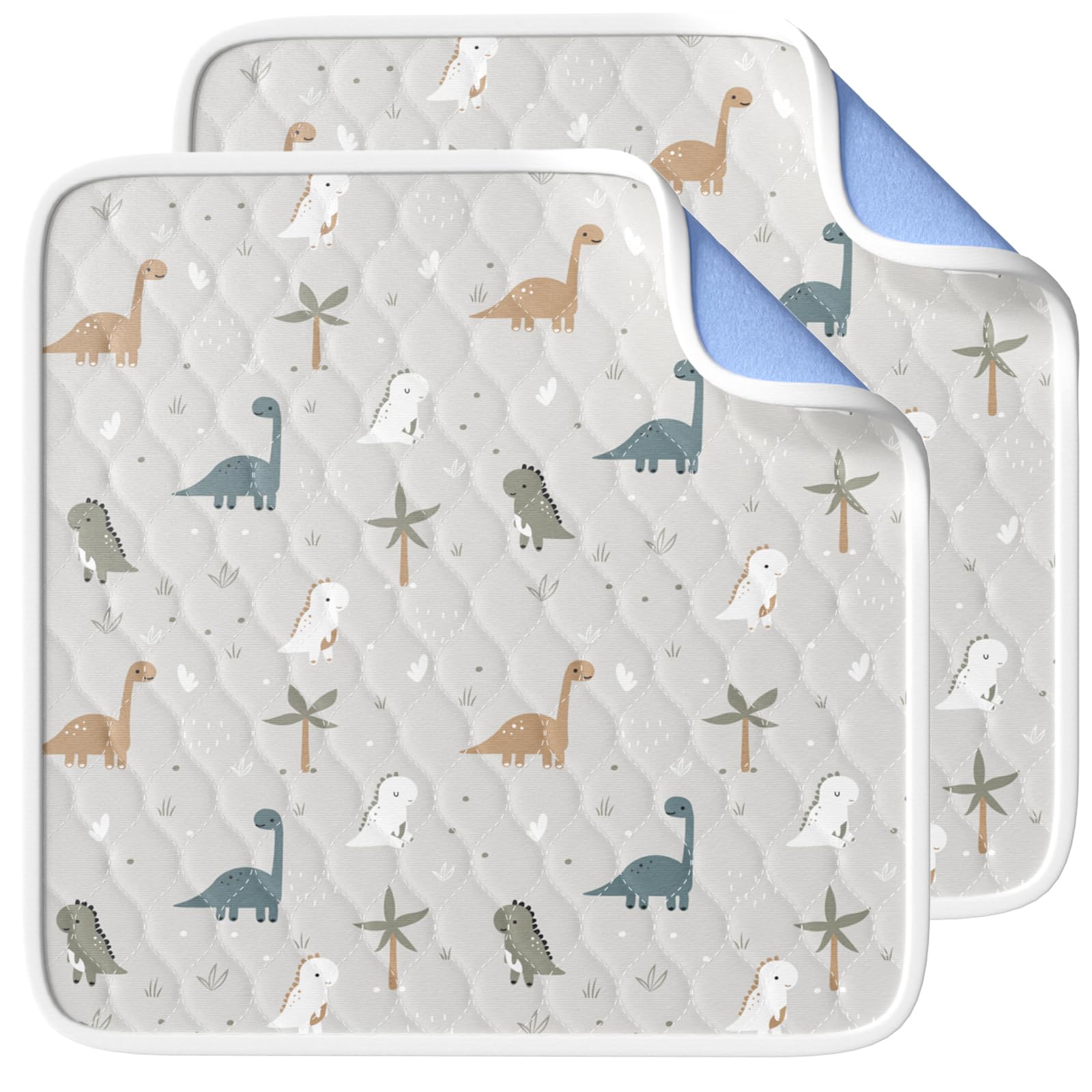 Photo 1 of MILDPLUS Bed Wetting Pads 36"x36" Washable Grey (2-Pack)