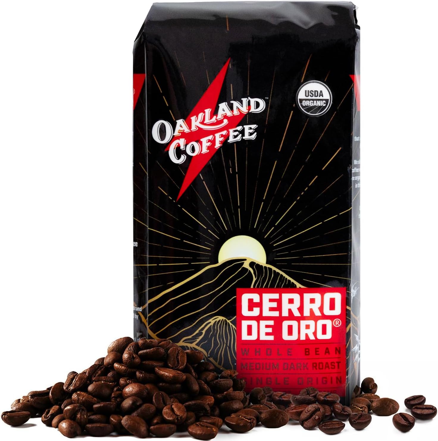 Oakland Coffee Works, Organic, Cerro De Oro, Single-Origin, Certified Compostable Bag, 12 Ounce, Whole Bean