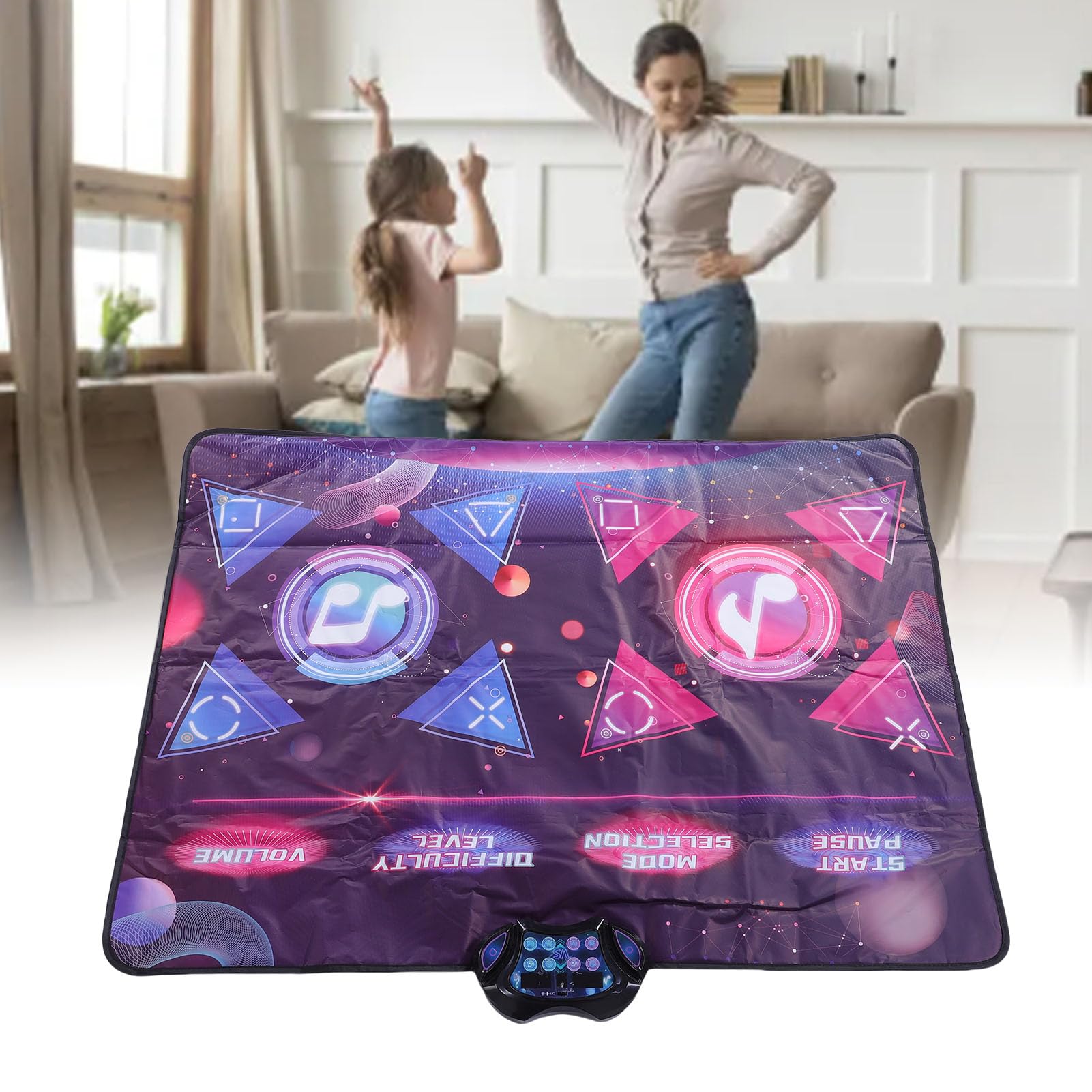Tappetino da Ballo per Bambini Giocattolo con Luci e Timer Tappetino da Ballo per Musica a Doppio Lettore Regalo di Compleanno Perfetto per i Bambini Design di Gioco Silenzioso