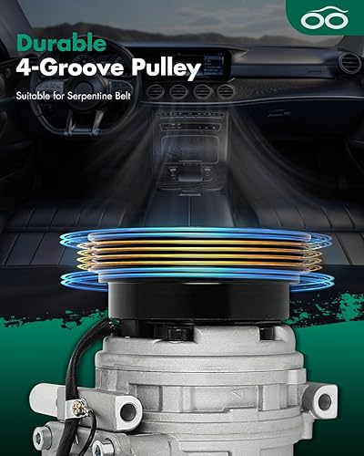 Miniatura 5 de SCITOO Compresor de CA para 2008-2010 para Hyundai Tucson 2.0L para Kia Sportage 2.0L CO 11374C